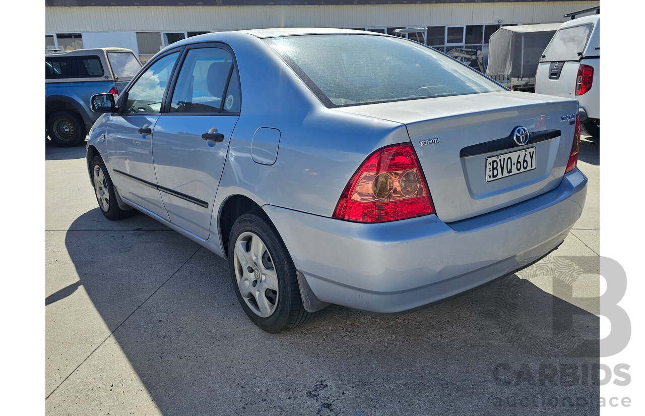 2/2006 Toyota Corolla Ascent ZZE122R 4d Wagon Grey 1.8L