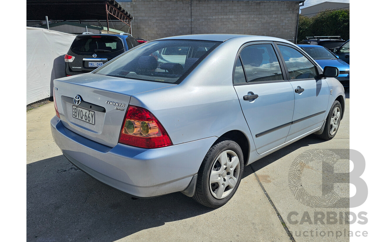 2/2006 Toyota Corolla Ascent ZZE122R 4d Wagon Grey 1.8L