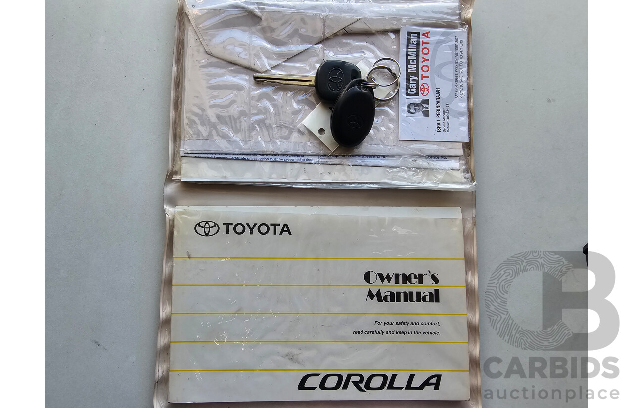 2/2006 Toyota Corolla Ascent ZZE122R 4d Wagon Grey 1.8L