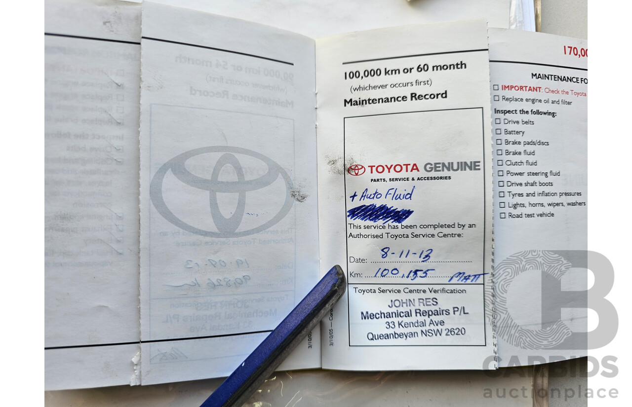 2/2006 Toyota Corolla Ascent ZZE122R 4d Wagon Grey 1.8L