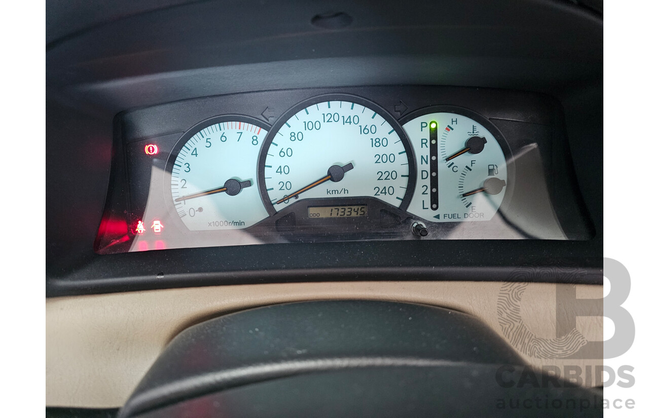 12/2003 Toyota Corolla Ascent ZZE122R 4d Sedan Red 1.8L