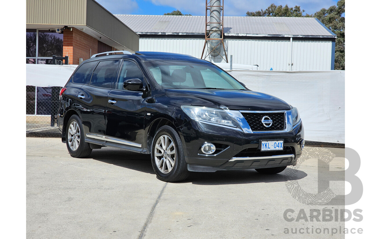 2/2015 Nissan Pathfinder ST-L (4x2) R52 MY15 4d Wagon Black 3.5L