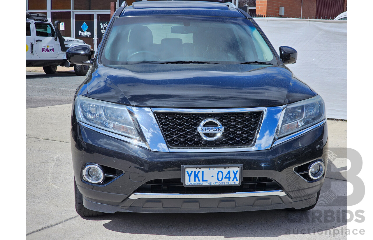 2/2015 Nissan Pathfinder ST-L (4x2) R52 MY15 4d Wagon Black 3.5L