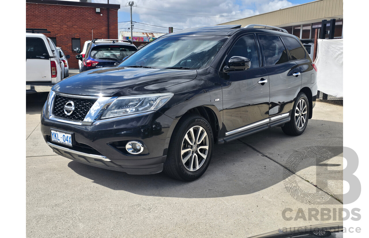 2/2015 Nissan Pathfinder ST-L (4x2) R52 MY15 4d Wagon Black 3.5L