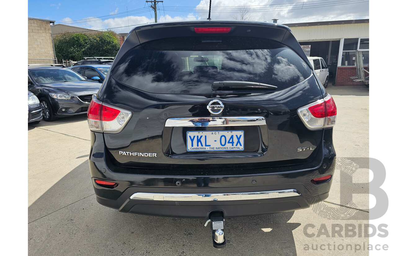 2/2015 Nissan Pathfinder ST-L (4x2) R52 MY15 4d Wagon Black 3.5L