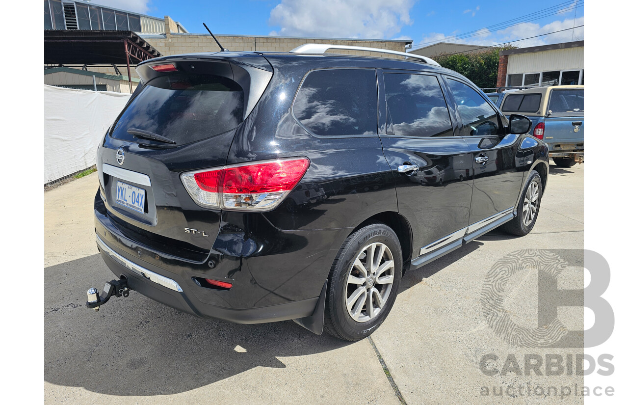 2/2015 Nissan Pathfinder ST-L (4x2) R52 MY15 4d Wagon Black 3.5L
