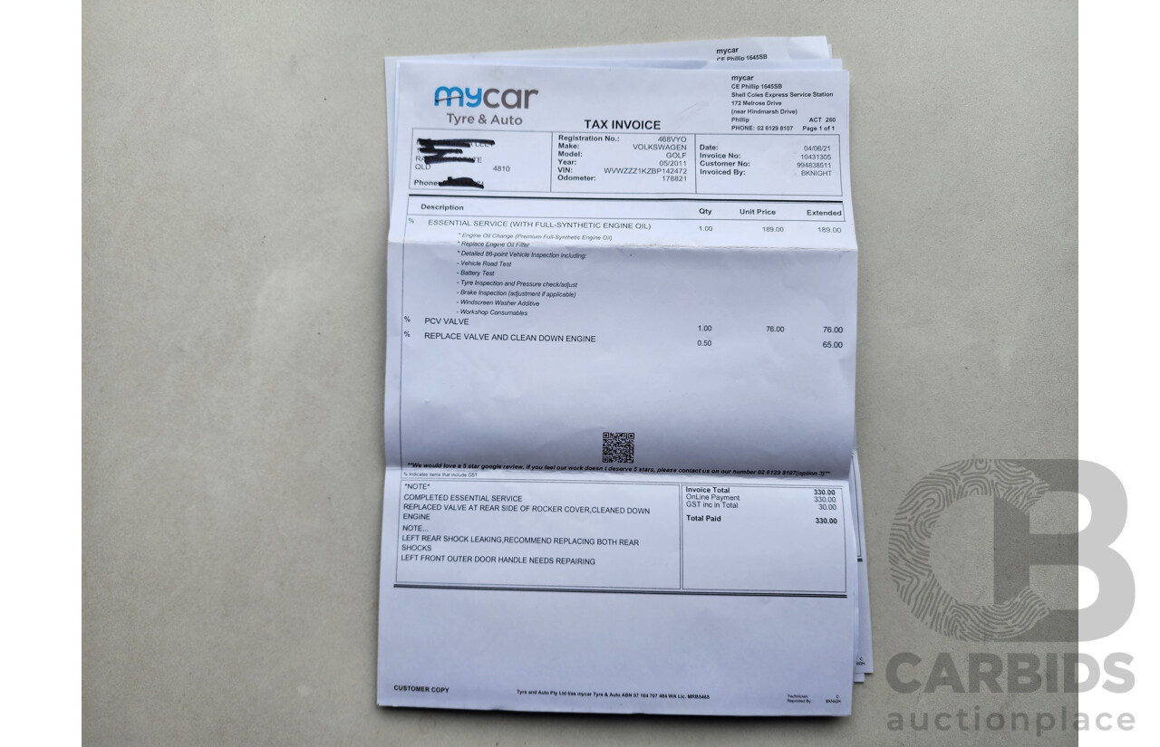 5/2011 Volkswagen Golf 77 TSI 1K MY11 5d Hatchback Silver Or Chrome 1.2L