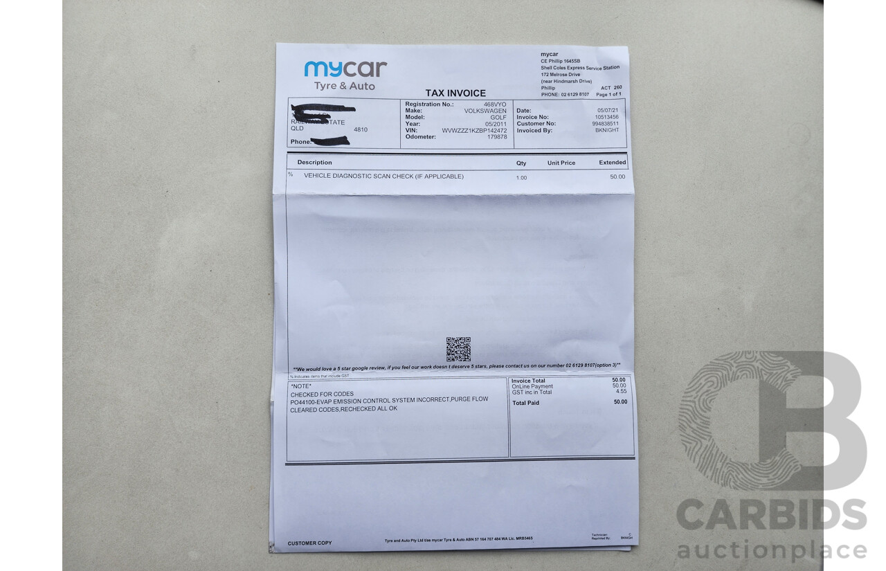 5/2011 Volkswagen Golf 77 TSI 1K MY11 5d Hatchback Silver Or Chrome 1.2L