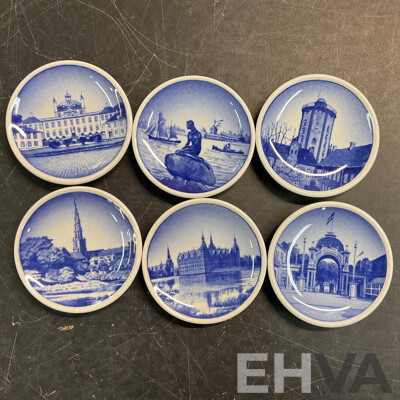 ROYAL COPENHAGEN Set of 6 Collectable Plates &R.C Japan Butter Dish & Assorted of David Jones, Maxwell Williams, Accent Tableware & More