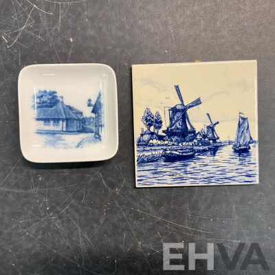 ROYAL COPENHAGEN Set of 6 Collectable Plates &R.C Japan Butter Dish & Assorted of David Jones, Maxwell Williams, Accent Tableware & More