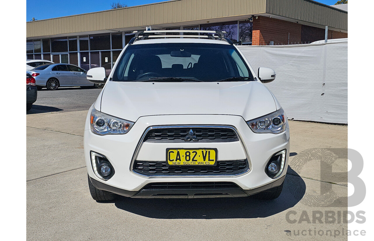6/2014 Mitsubishi ASX (2wd) XB MY14 4d Wagon White 2.0L