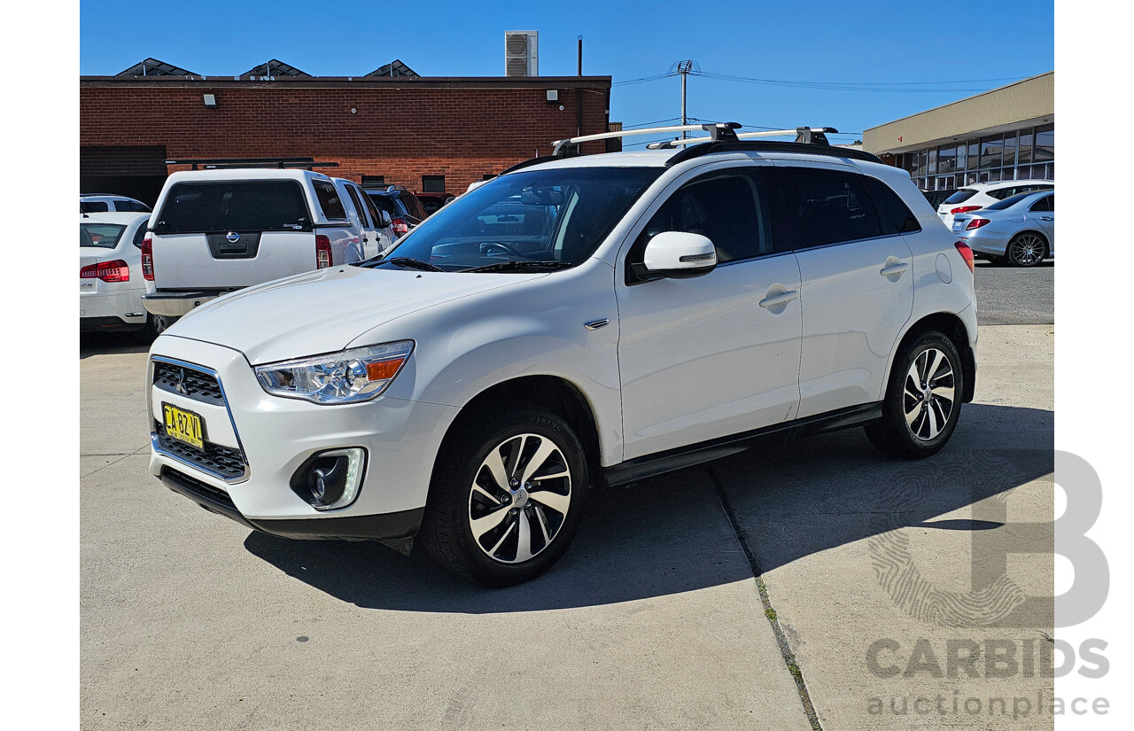 6/2014 Mitsubishi ASX (2wd) XB MY14 4d Wagon White 2.0L