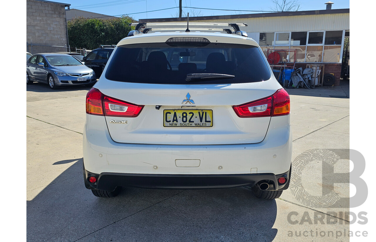 6/2014 Mitsubishi ASX (2wd) XB MY14 4d Wagon White 2.0L