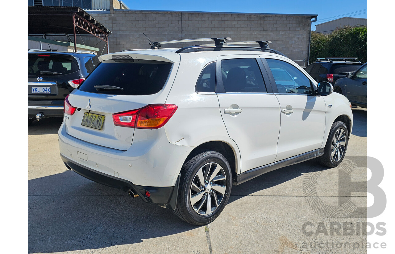 6/2014 Mitsubishi ASX (2wd) XB MY14 4d Wagon White 2.0L