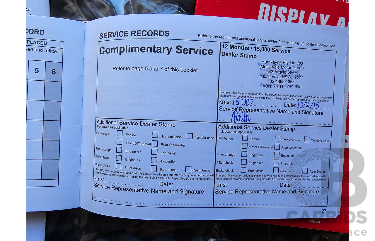 6/2014 Mitsubishi ASX (2wd) XB MY14 4d Wagon White 2.0L