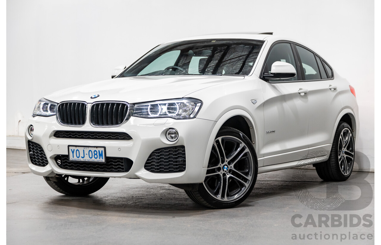 8/2015 BMW X4 Xdrive 20d (AWD) F26 MY15 5d Coupe White Turbo Diesel 2.0L