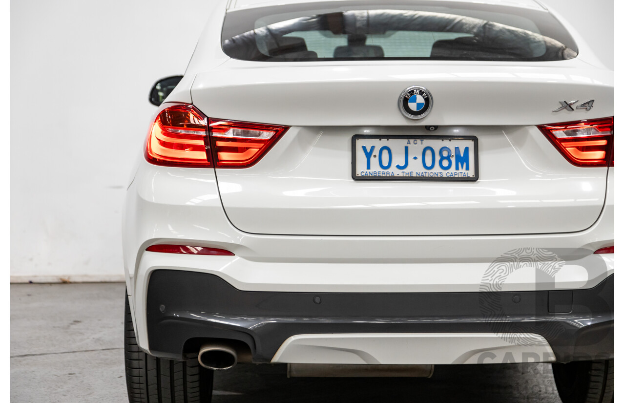 8/2015 BMW X4 Xdrive 20d (AWD) F26 MY15 5d Coupe White Turbo Diesel 2.0L
