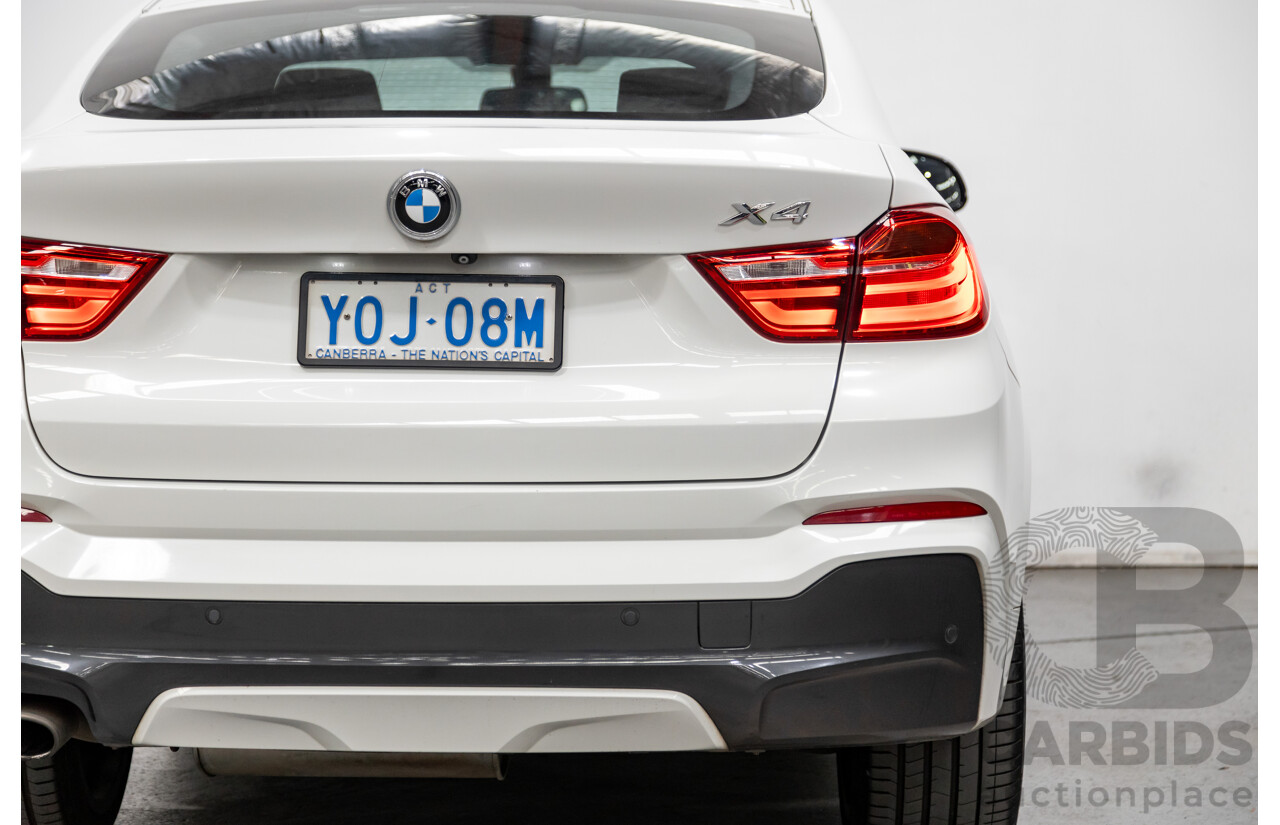 8/2015 BMW X4 Xdrive 20d (AWD) F26 MY15 5d Coupe White Turbo Diesel 2.0L