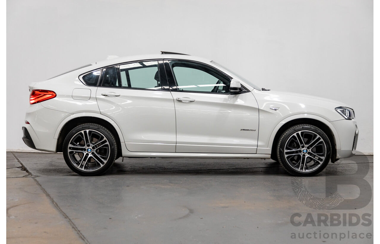 8/2015 BMW X4 Xdrive 20d (AWD) F26 MY15 5d Coupe White Turbo Diesel 2.0L