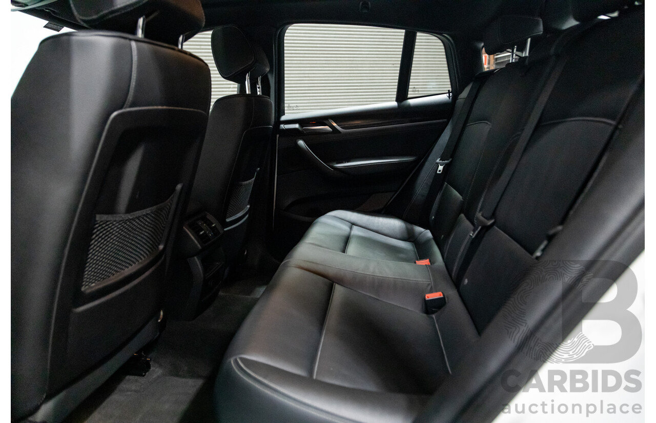 8/2015 BMW X4 Xdrive 20d (AWD) F26 MY15 5d Coupe White Turbo Diesel 2.0L