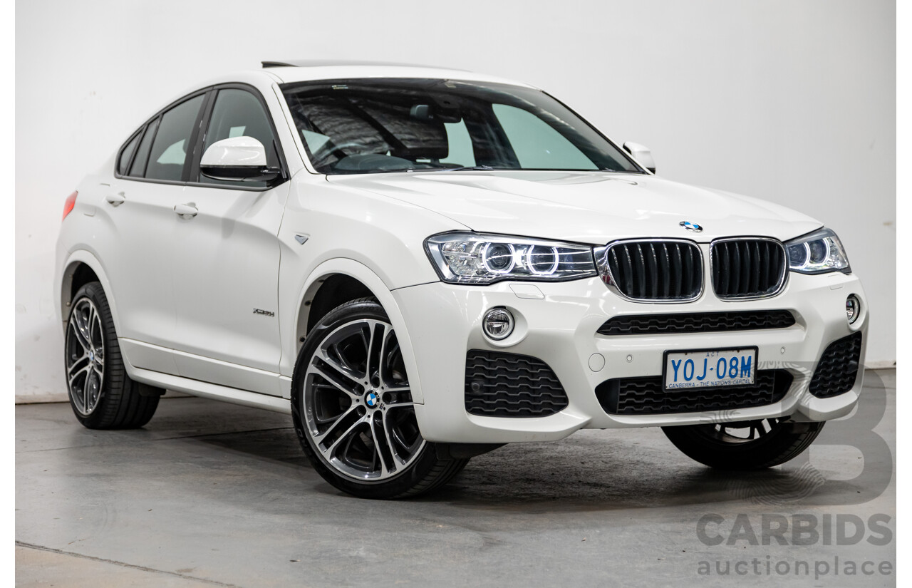 8/2015 BMW X4 Xdrive 20d (AWD) F26 MY15 5d Coupe White Turbo Diesel 2.0L