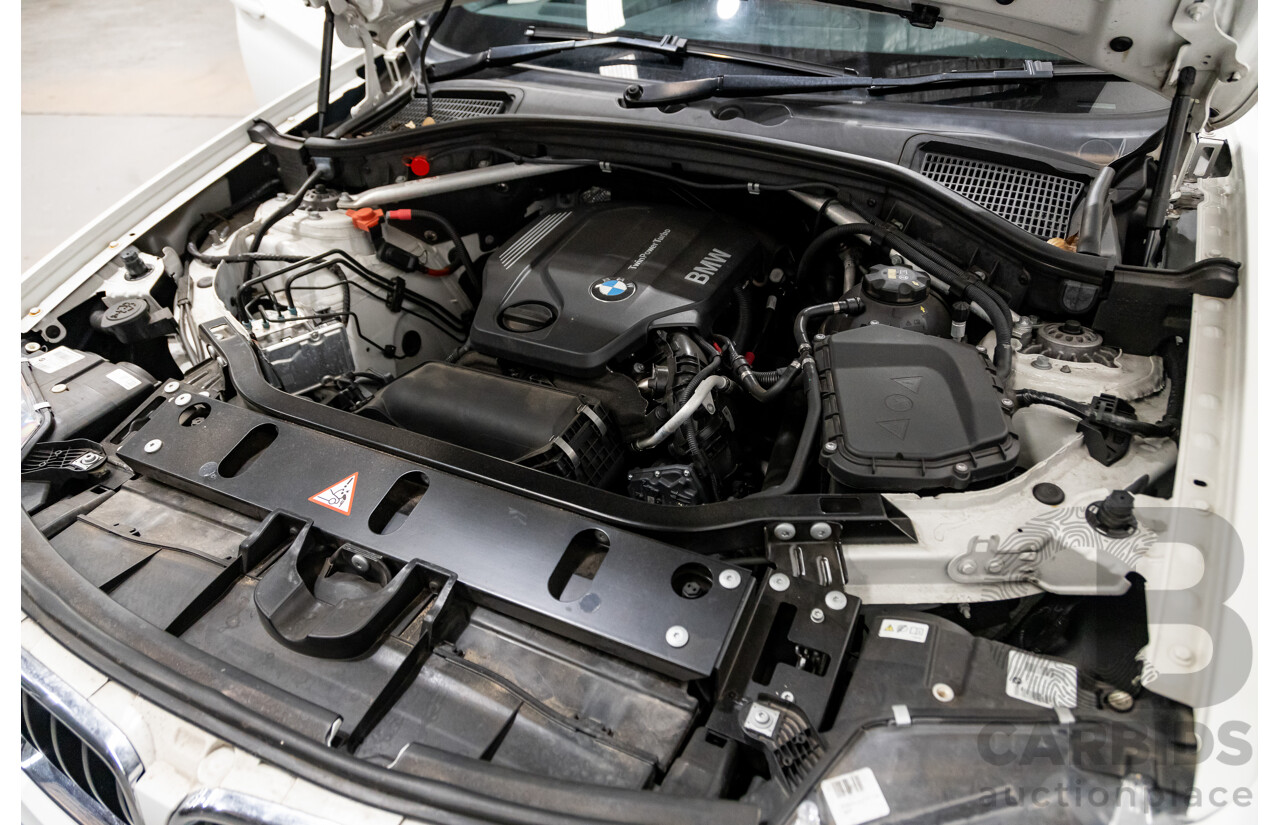 8/2015 BMW X4 Xdrive 20d (AWD) F26 MY15 5d Coupe White Turbo Diesel 2.0L