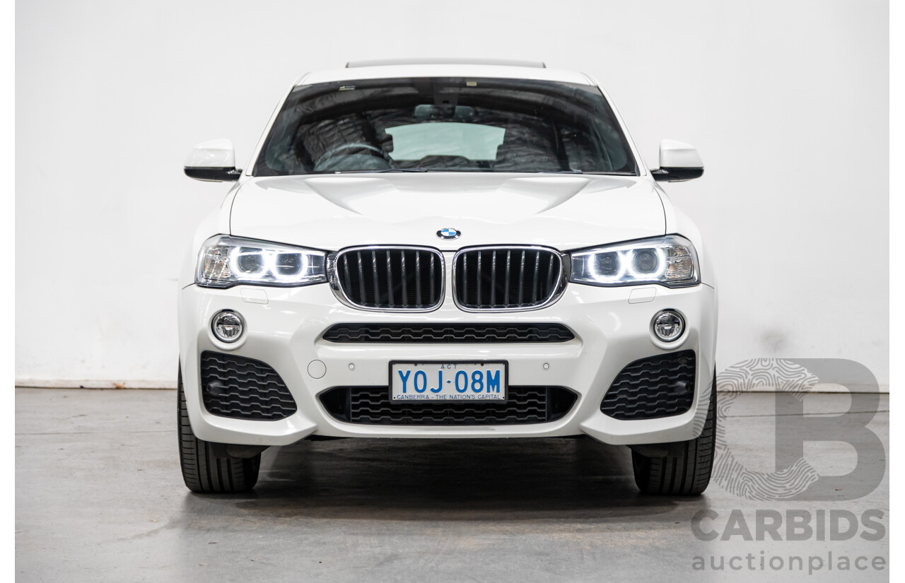 8/2015 BMW X4 Xdrive 20d (AWD) F26 MY15 5d Coupe White Turbo Diesel 2.0L