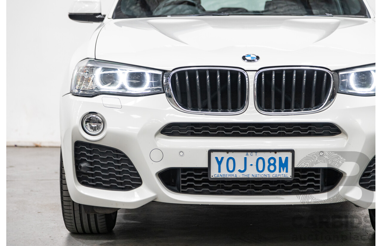 8/2015 BMW X4 Xdrive 20d (AWD) F26 MY15 5d Coupe White Turbo Diesel 2.0L