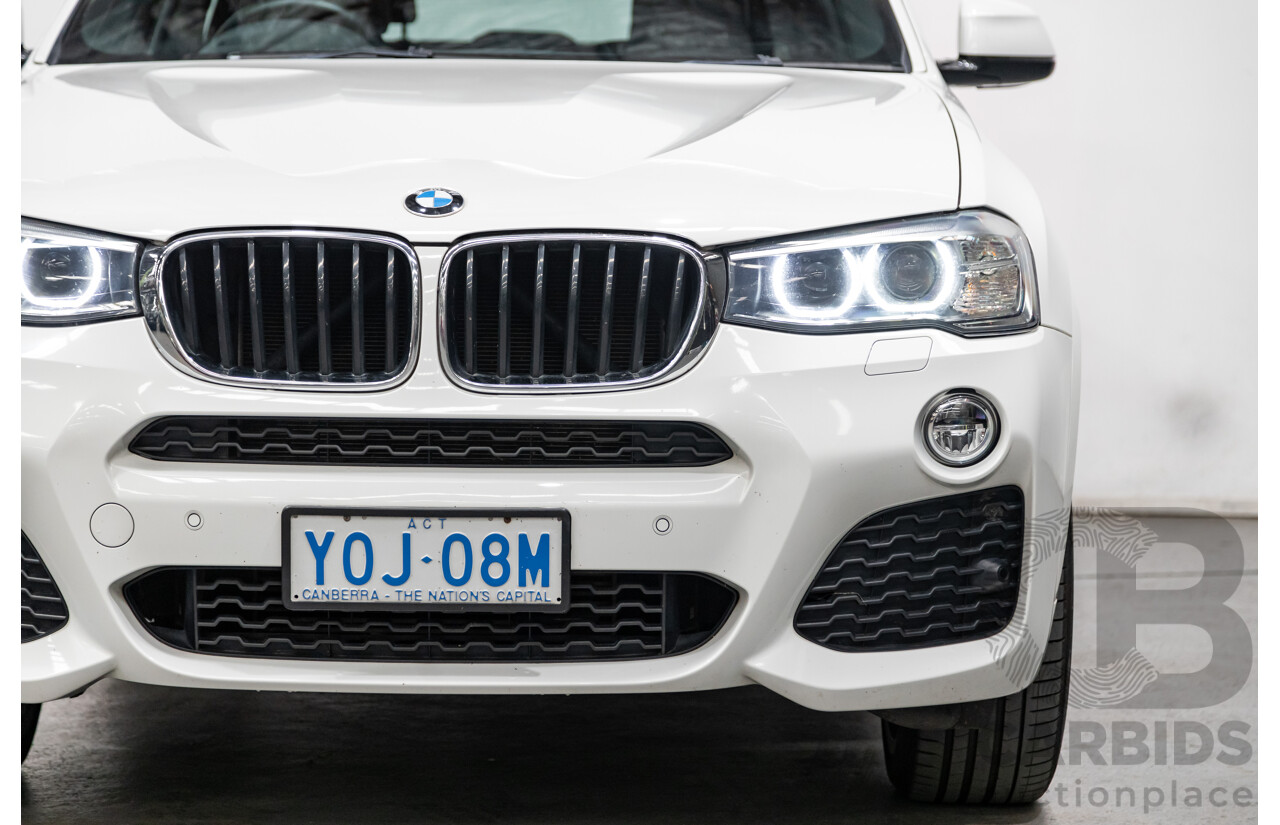 8/2015 BMW X4 Xdrive 20d (AWD) F26 MY15 5d Coupe White Turbo Diesel 2.0L