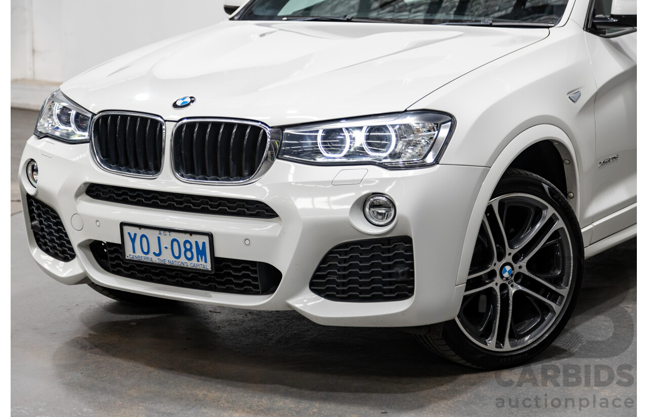 8/2015 BMW X4 Xdrive 20d (AWD) F26 MY15 5d Coupe White Turbo Diesel 2.0L