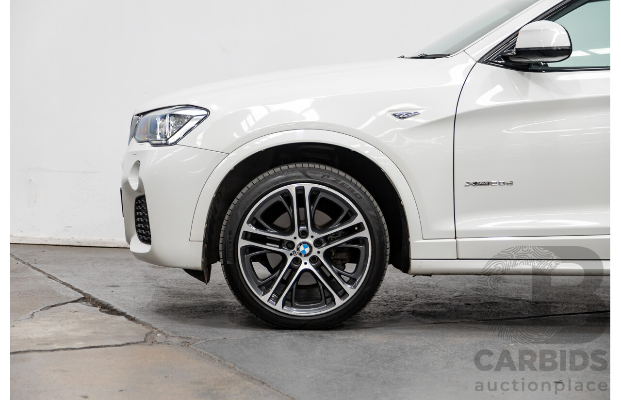 8/2015 BMW X4 Xdrive 20d (AWD) F26 MY15 5d Coupe White Turbo Diesel 2.0L