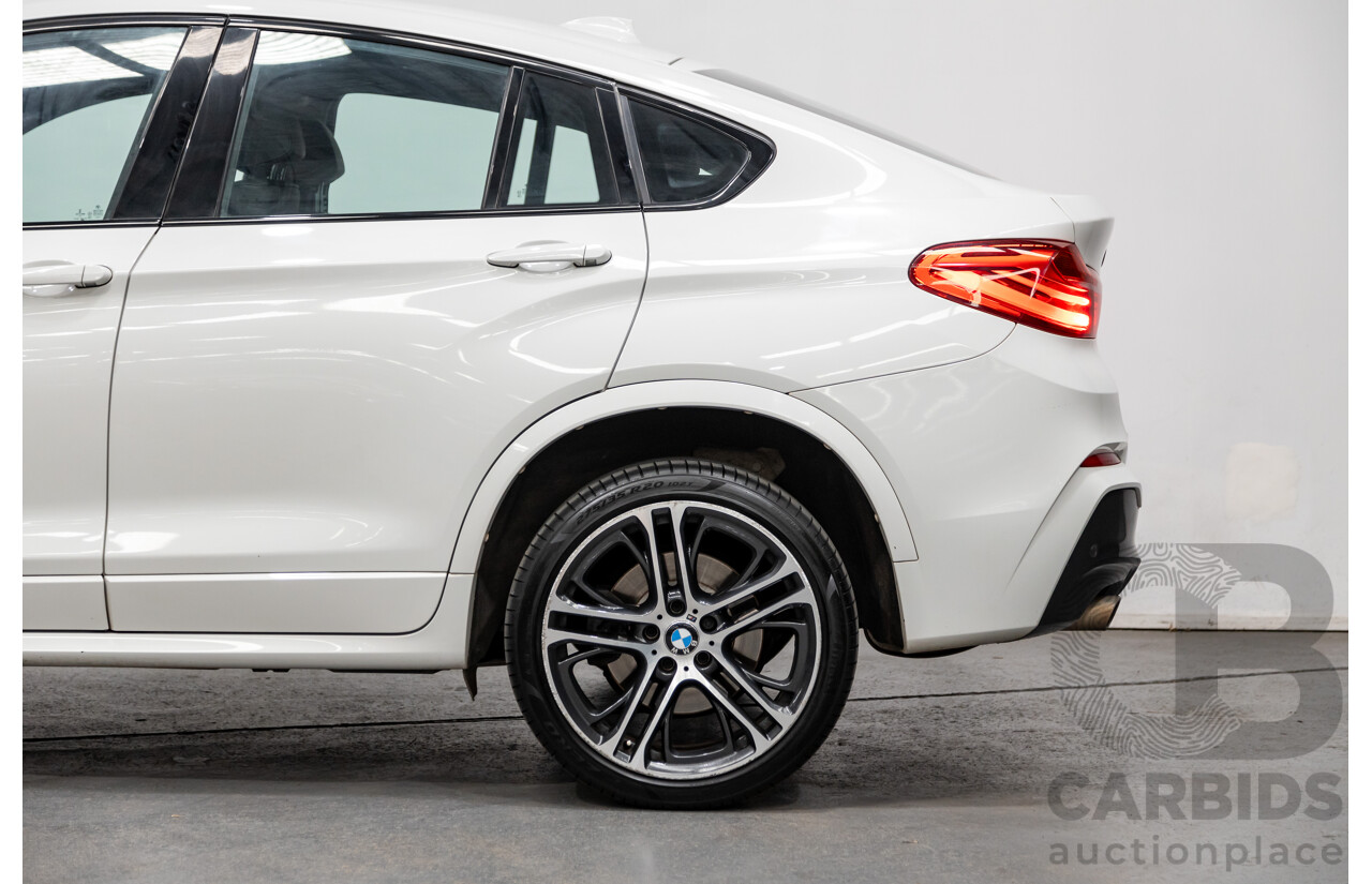 8/2015 BMW X4 Xdrive 20d (AWD) F26 MY15 5d Coupe White Turbo Diesel 2.0L