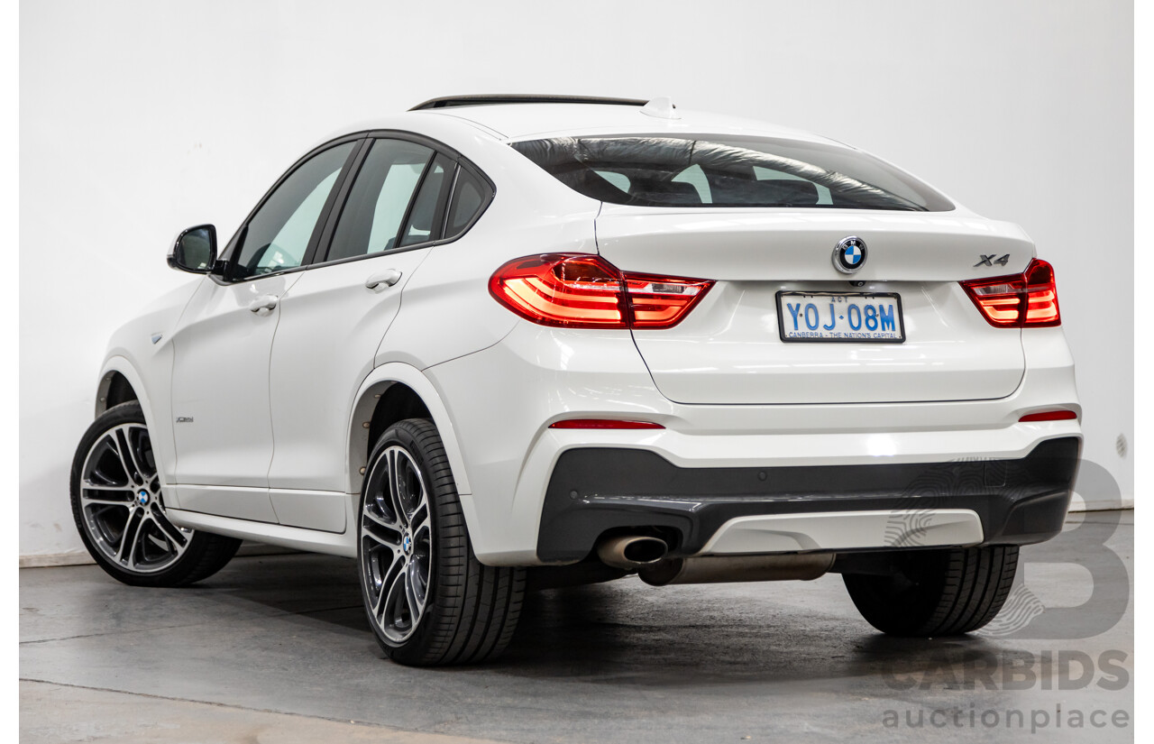 8/2015 BMW X4 Xdrive 20d (AWD) F26 MY15 5d Coupe White Turbo Diesel 2.0L