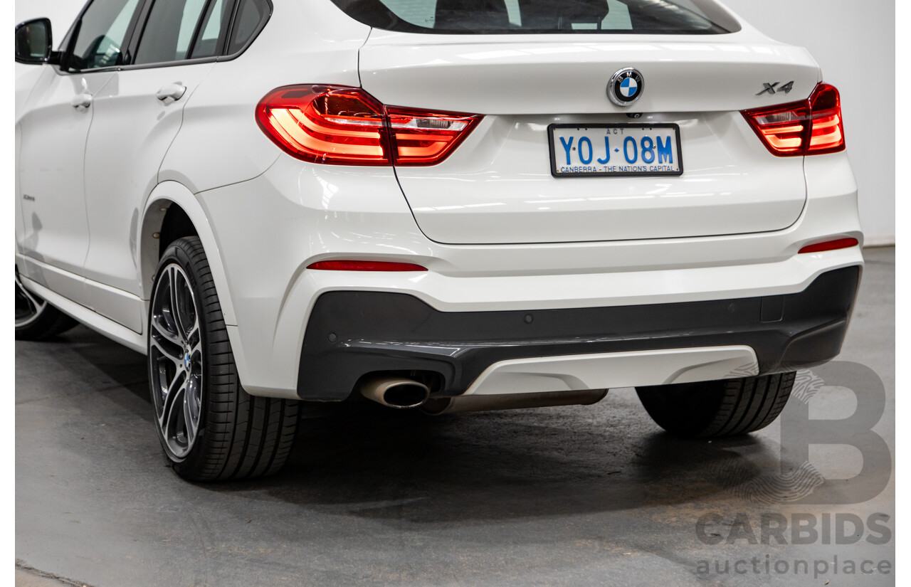 8/2015 BMW X4 Xdrive 20d (AWD) F26 MY15 5d Coupe White Turbo Diesel 2.0L