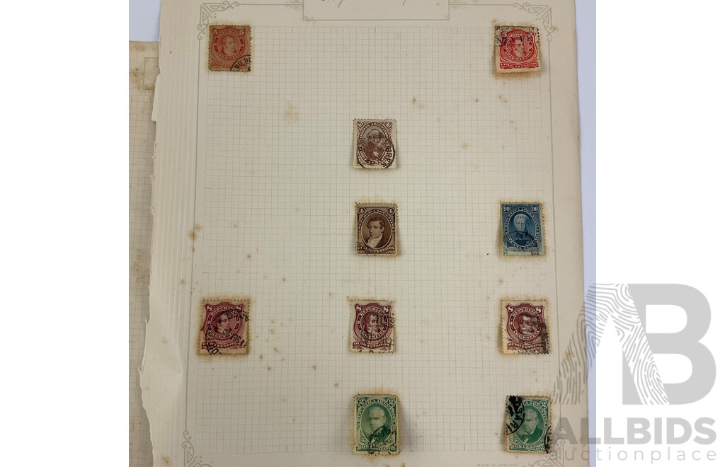 Collection of Argentina, Bolivia, Columbia and Brazil Stamps Spanning 1860's -1930's  Including Imperfs, Pairs, Sets