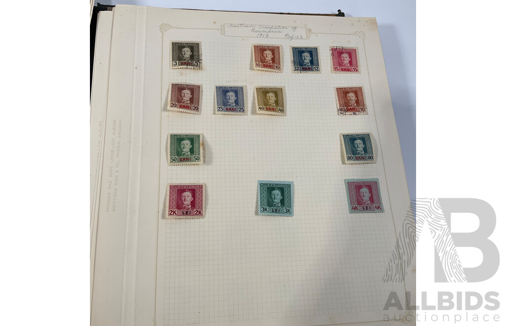Album of Austrian Vintage and Antique Stamps Including Sets, Hand Cancels, Imperfs, Overprints