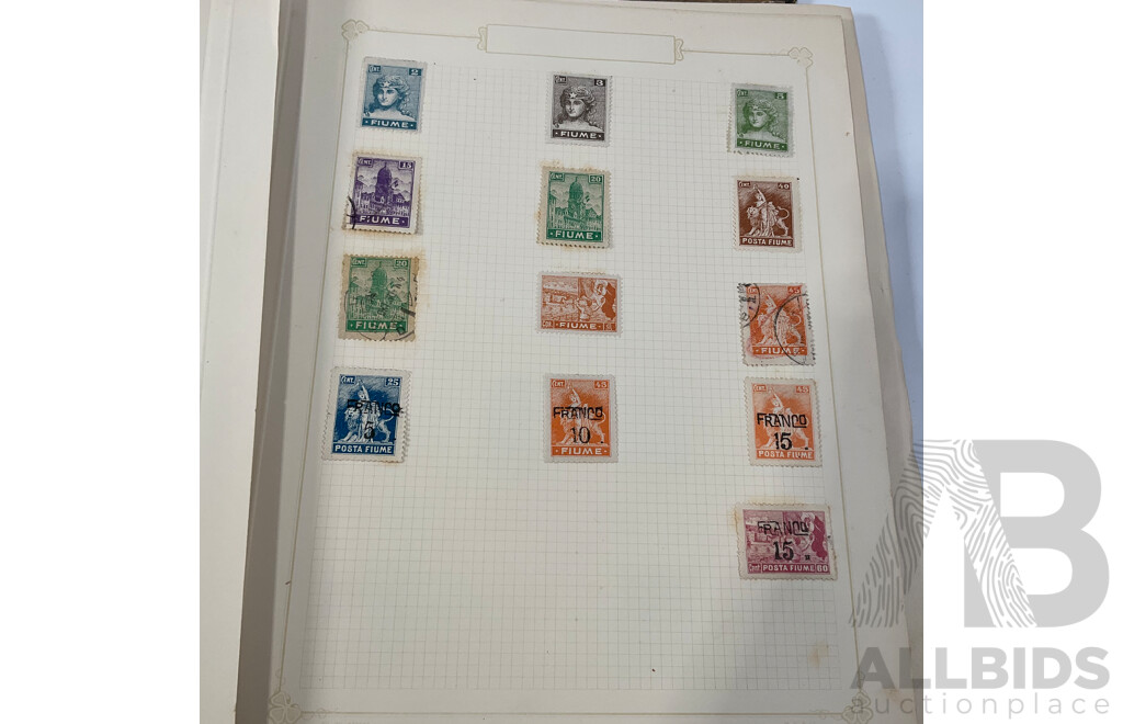 Album of Austrian Vintage and Antique Stamps Including Sets, Hand Cancels, Imperfs, Overprints