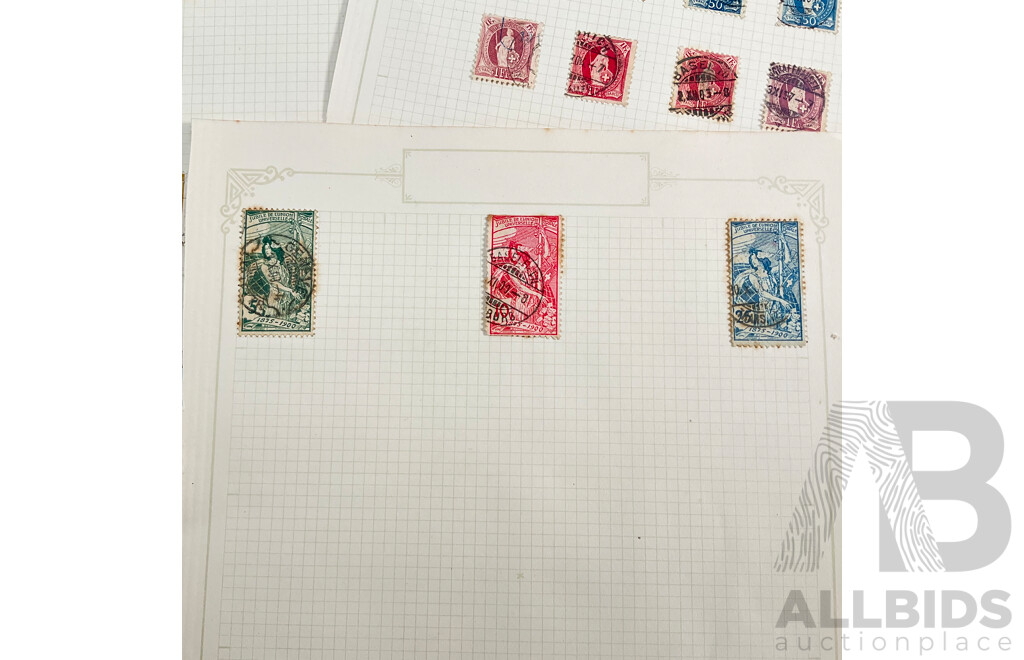 Collection of Vintage Switzerland Stamps Spanning 1880's to 1930's Including Sets and Multiples