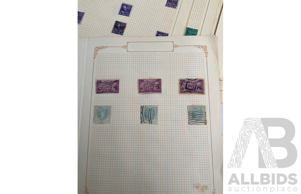 Collection of USA 1930's Stamps Including Presidential Sets, Hawaii, Puerto Rico, Mint Hinged Annual Philatelic Specials