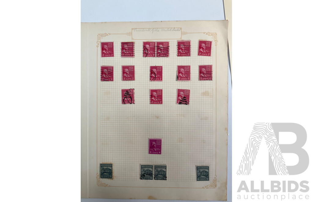 Collection of USA 1930's Stamps Including Presidential Sets, Hawaii, Puerto Rico, Mint Hinged Annual Philatelic Specials