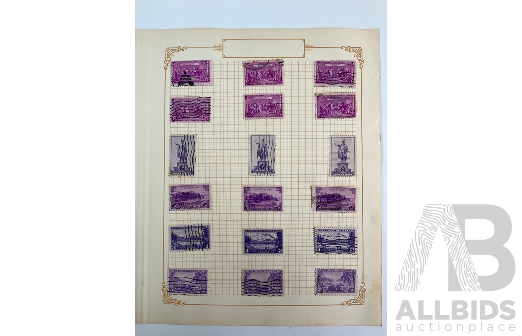 Collection of USA 1930's Stamps Including Presidential Sets, Hawaii, Puerto Rico, Mint Hinged Annual Philatelic Specials