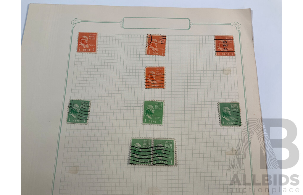 Collection of USA 1930's Stamps Including Presidential Sets, Hawaii, Puerto Rico, Mint Hinged Annual Philatelic Specials