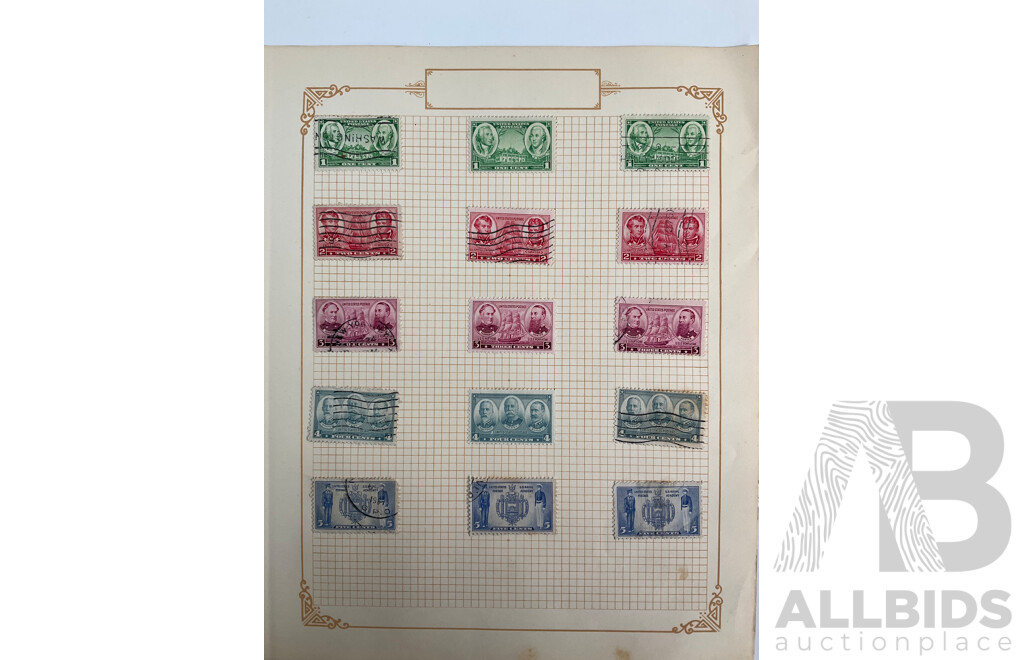 Collection of USA 1930's Stamps Including Presidential Sets, Hawaii, Puerto Rico, Mint Hinged Annual Philatelic Specials