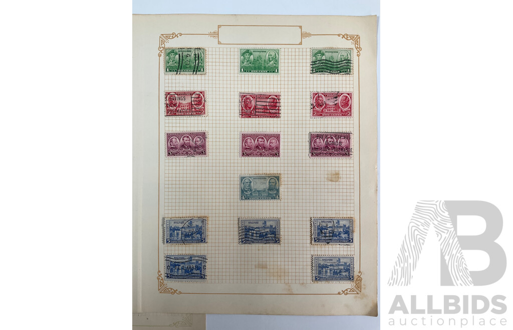 Collection of USA 1930's Stamps Including Presidential Sets, Hawaii, Puerto Rico, Mint Hinged Annual Philatelic Specials