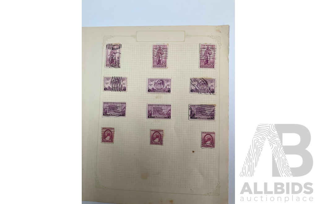 Collection of USA 1930's Stamps Including Presidential Sets, Hawaii, Puerto Rico, Mint Hinged Annual Philatelic Specials
