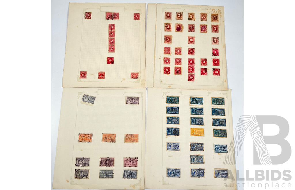 Collection of USA Stamps Spanning 1879 to 1920 Including Special Delivery, Postage Due