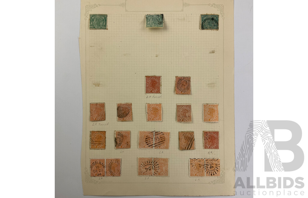 Australian Queensland Pre Federation/Predecimal QV Stamps