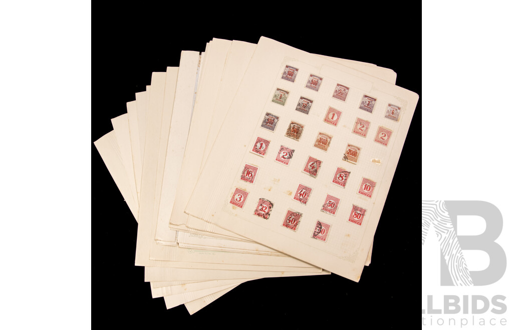 Collection of Magyar Stamps, Examples Spanning 1910's to 1930's Including Over Prints and Part Sets