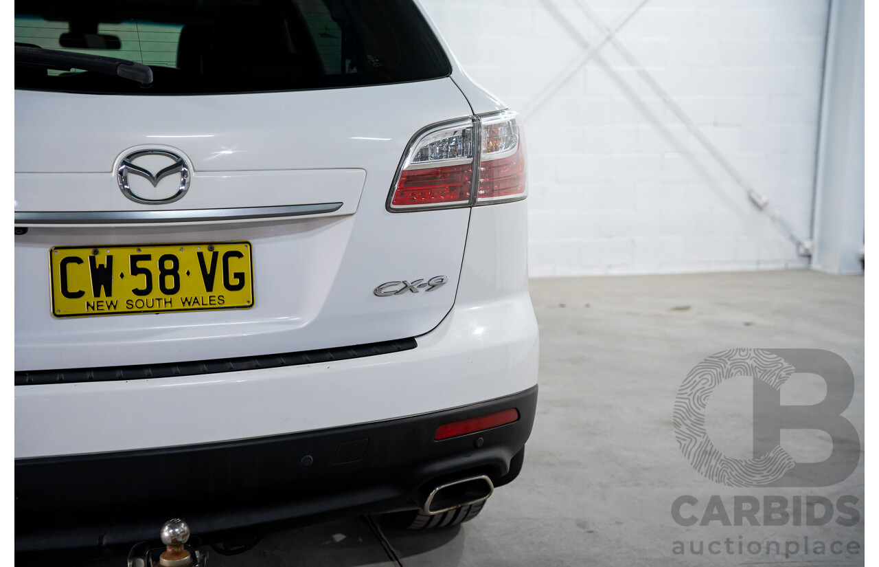 3/2012 Mazda Cx-9 Luxury MY10 Upgrade 4d Wagon Crystal White Pearl V6 3.7L - 7 Seater