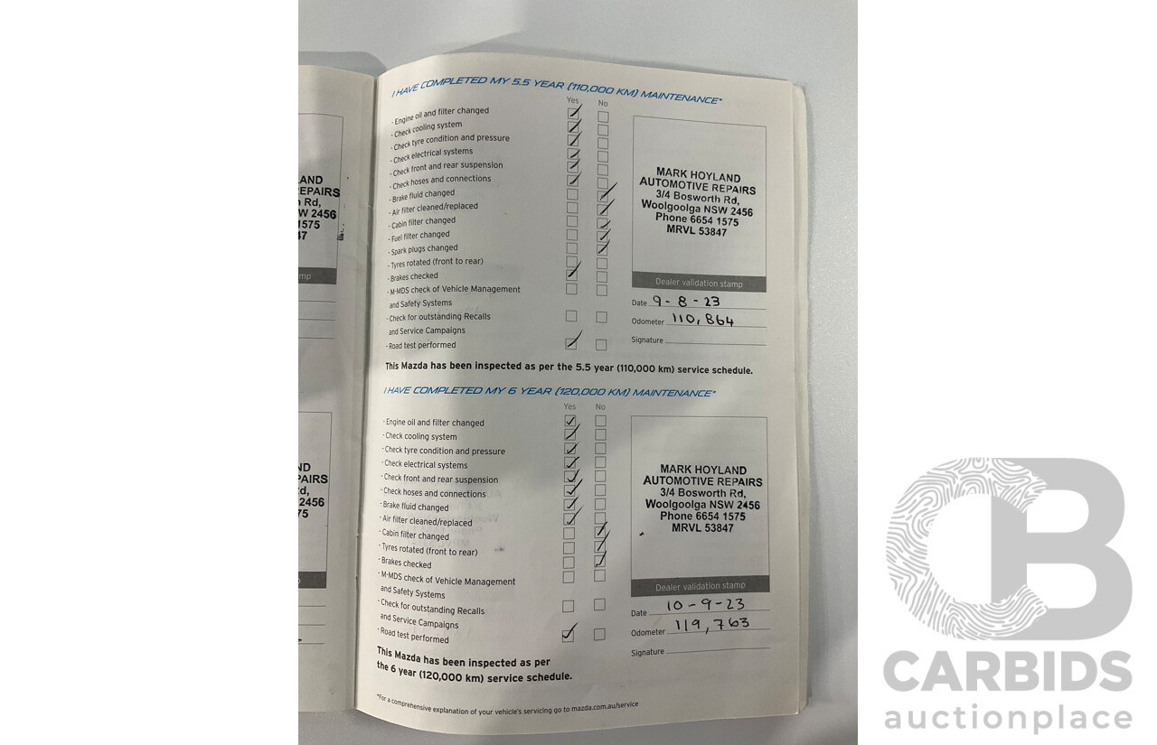 3/2012 Mazda Cx-9 Luxury MY10 Upgrade 4d Wagon Crystal White Pearl V6 3.7L - 7 Seater